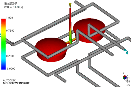 端盖注塑成型工艺及模具设计-含模流缩略图